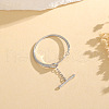 OT Clasp 925 Sterling Silver Adjustable Finger Rings for Women FS-WGF9FBF-01-3