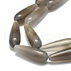Natural Grey Agate Beads Strands G-E576-39-3
