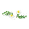 Glass Beaded Pendants GLAA-C028-07F-3