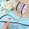   6 Rolls 6 Colors Polyester Polka Dot Print Grosgrain Ribbon OCOR-PH0004-28-3