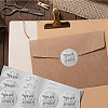 Round Silver Foil Embossed Picture Stickers DIY-WH0503-018-6