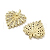 Brass Micro Pave Cubic Zirconia Pendants KK-U060-12G-2