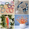 300Pcs 12 Colors Crackle Baking Painted Imitation Jade Glass Beads Set DGLA-TA0001-05-8