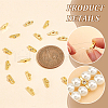 BENECREAT 20Pcs Brass Pave Clear Cubic Zirconia Connector Charms KK-BC0012-40-4