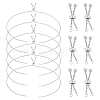 Unicraftale 12Pcs 2 Style Adjustable 304 Stainless Steel Bracelet Making MAK-UN0001-22-1