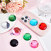  12Pcs 6 Colors Acrylic Imitation Cat Eye Cabochons MACR-NB0001-32-4