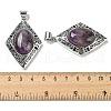 Natural Amethyst Big Pendants G-Z050-08B-3