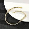 Clear Cubic Zirconia Tennis Bracelet BJEW-A132-02G-6