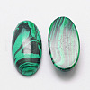 Dyed Oval Malachite Cabochons G-K020-18x13mm-10-2
