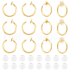 Unicraftale 20Pcs 304 Stainless Steel Clip-on Earring Findings STAS-UN0055-12-1