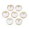 Natural Capiz Shell Charms SSHEL-N034-129-1