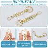 Unicraftale 2Pcs Aluminum & Iron & Zinc Alloy Oval Link Purse Strap Extenders FIND-UN0003-19LG-4
