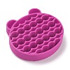 Silicone Makeup Cleaning Brush Scrubber Mat Portable Washing Tool MRMJ-H002-01B-1
