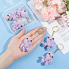 6Pcs Handmade Crochet Wool Octopus Keychains KEYC-NB00004-3