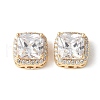 Brass Micro Pave Cubic Zirconia Beads KK-A253-20G-04-1
