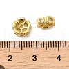Rack Plating Brass Micro Pave Cubic Zirconia Spacer Beads KK-Q795-01G-3