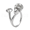 Non-Tarnish 304 Stainless Steel Open Cuff Ring Findings STAS-K263-03P-1