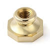 Octagon Frame Brass Stamp Heads AJEW-M037-08G-3