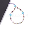 Glass & Acrylic Beaded Mobile Phone Lanyard Wrist Strap HJEW-JM01977-3