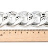 Unisex Thick CCB Plastic Cuban Link Chains Necklaces NJEW-V006-02P-3