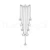 S925 Sterling Silver Tassel Star Stud Earrings LN1898-6