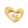201 Stainless Steel Pendants STAS-A116-01G-10-1