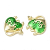 Rack Plating Alloy Enamel Pendants PALLOY-P291-05G-01-3