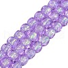 Handmade Foil Lampwork Beads Strands FOIL-K003-05A-1