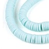 Handmade Polymer Clay Beads Strands CLAY-R089-6mm-032-3