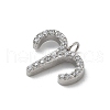 304 Stainless Steel Micro Pave Cubic Zirconia Charms STAS-Z107-09P-02-2