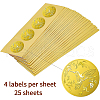 Self Adhesive Gold Foil Embossed Stickers DIY-WH0211-194-3