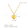 Simple Stainless Steel Heart Locket Pendant Necklaces for Women Daily Wear FK1092-2