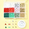 Christmas DIY Acrylic & CCB Plastic & Polymer Clay & Glass Beads Bracelets Jewelry Making Kits DIY-FS0006-22-8