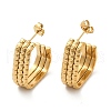 304 Stainless Steel Stud Earrings EJEW-G423-33A-G-4