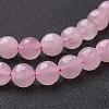 Natural Rose Quartz Beads Strands G-G099-F10mm-15-3