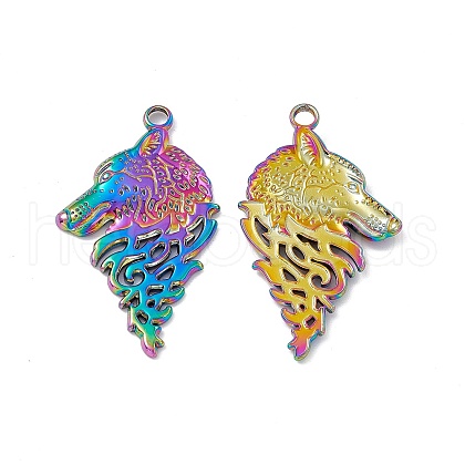 Ion Plating(IP) 304 Stainless Steel Pendants STAS-B031-25R-1