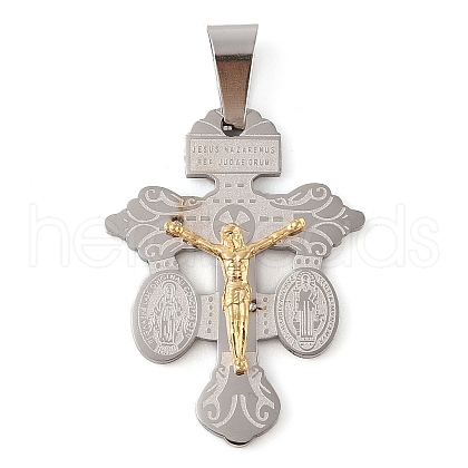 304 Stainless Steel Pendants STAS-C103-02GP-01-1