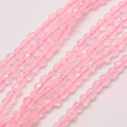 Natural Rose Quartz Beads Strands G-A129-3mm-10-1
