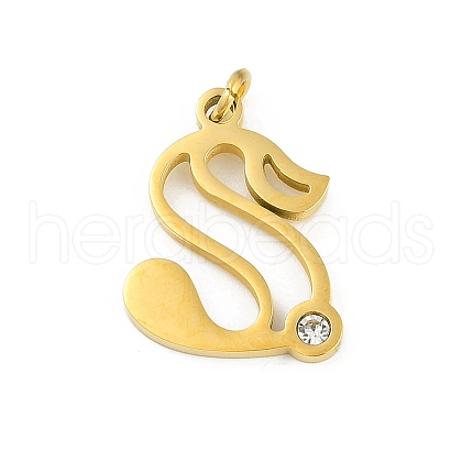 304 Stainless Steel Pendants STAS-R137-01G-S-1