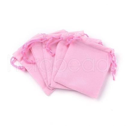 Velvet Cloth Drawstring Bags X-TP-C001-70X90mm-1-1