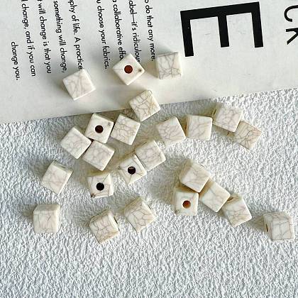 Synthetic Howlite Beads G-V001-001D-1
