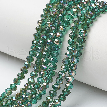 Electroplate Glass Beads Strands EGLA-A034-T1mm-J01-1