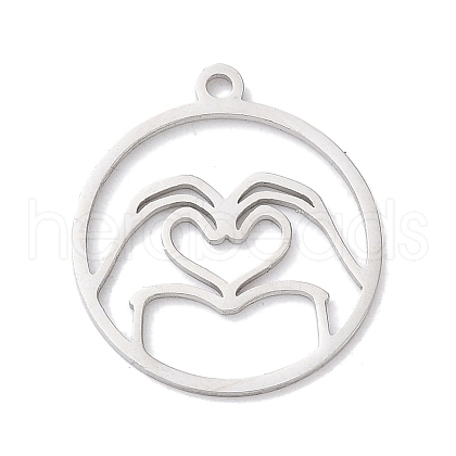 304 Stainless Steel Pendants STAS-Z131-01A-P-1