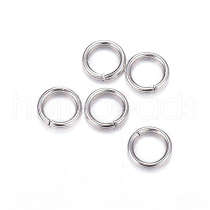 304 Stainless Steel Jump Rings STAS-D447-08-1