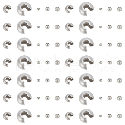 Unicraftale 304 Stainless Steel Crimp Beads Covers STAS-UN0011-90P-1