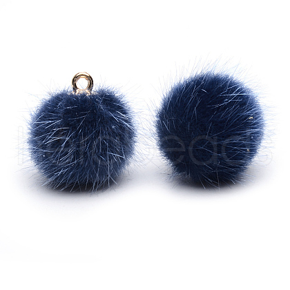 Handmade Faux Mink Fur Covered Pendants X-WOVE-S108-03H-1