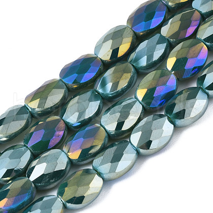 Electroplate Glass Beads Strands EGLA-S194-11A-A02-1