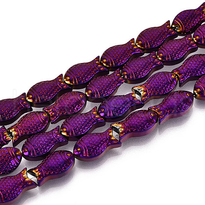 Electroplate Glass Beads Strands EGLA-T025-03B-1