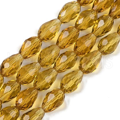 Transparent Glass Beads Strands EGLA-N013-T6mm-D08-1