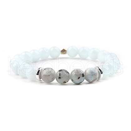Natural Moonstone Beaded Bracelet - Handmade Gemstone Jewelry for Women ST1909907-1